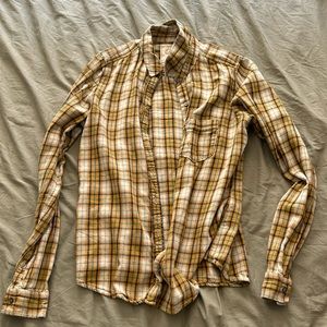 Yellow plaid shirt